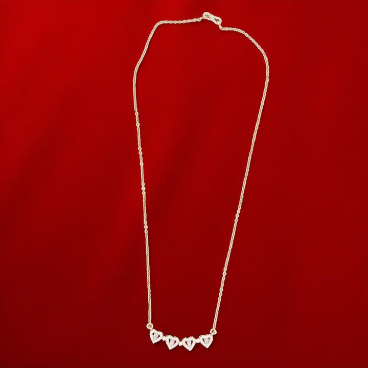 Convertible Four-Leaf Clover & Heart Necklace