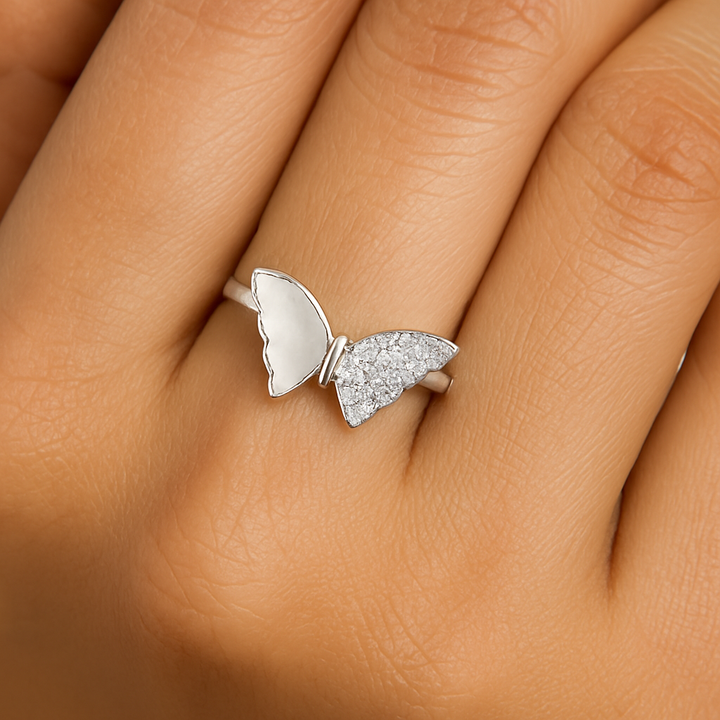 Elegant Butterfly Adjustable Finger Ring